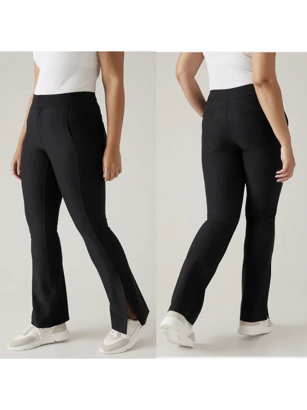 Athleta Stellar Flare Trouser Pant Black 22 486208 Work Career